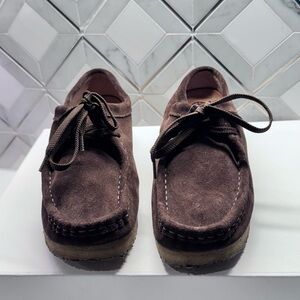 Men's Brown Clarks Suede Shoes